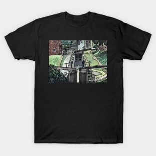 Oxford Canal Oxfordshire England Art Landscape British T-Shirt